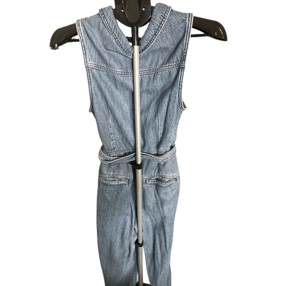 Denim Sleeveless Jumpsuit - Picture 3 of 3